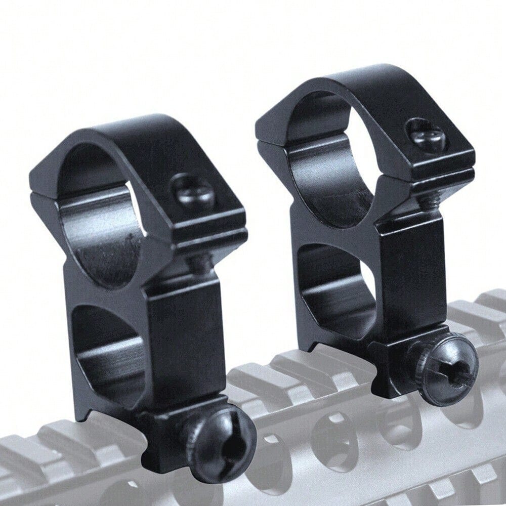 STONESKY 2Pcs High/Low Profile 1" Scope Ring Light Mount For 20mm Picatinny Weaver Rails