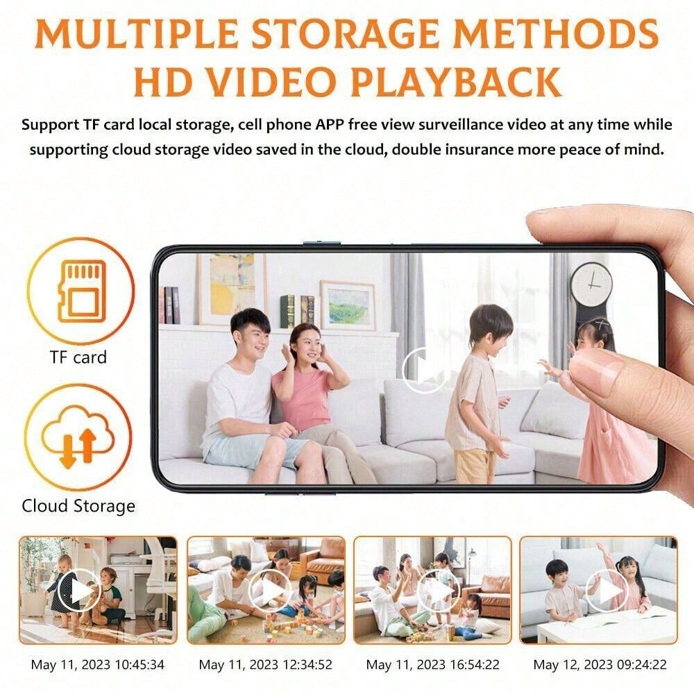 STONESKY 1080P Wireless WiFi E27 Light Bulb Camera IR Night PTZ Smart Home