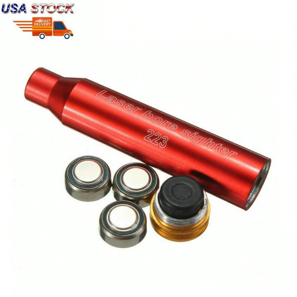 STONESKY Red Laser 223REM Bore Sighter Sight Cartridge 5.56 Dot Boresighter For Hunting