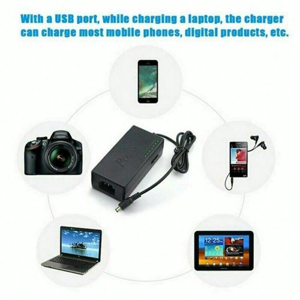 STONESKY 96W Universal Power Supply Charger For Laptop Notebook PC AC To DC Power 34 Tips
