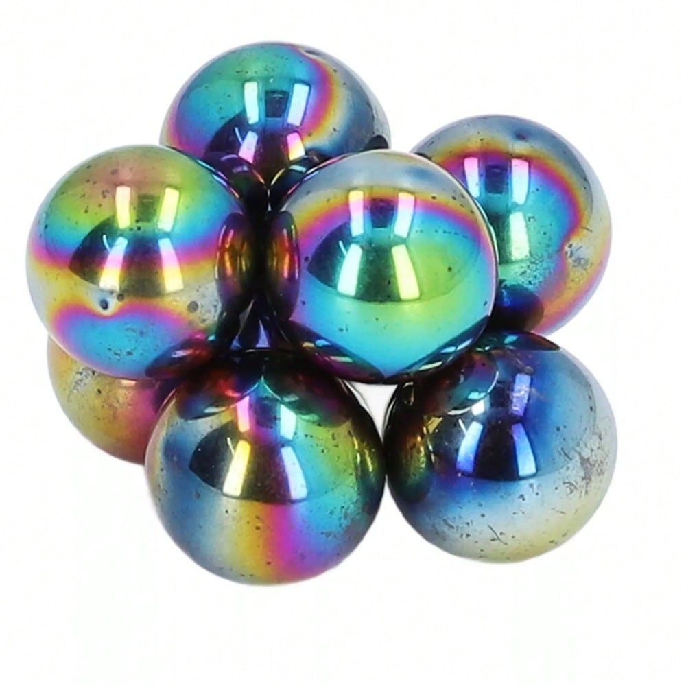STONESKY 28Pcs Rainbow Balls Fidget Toy Ferrite Polishing Kids Sphere Magnet 20mm L GAW
