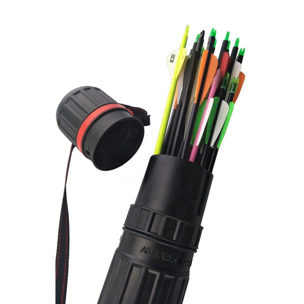 STONESKY 41-inch Adjustable Hunting Arrows Tube Quiver Case Accommodates 12-24Pcs Arrows