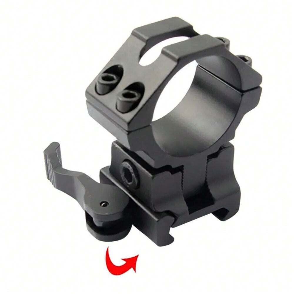 STONESKY 1''/30mm Adjustable Raise Scope QD Mount Ring For 20mm Standard Picatinny Rail