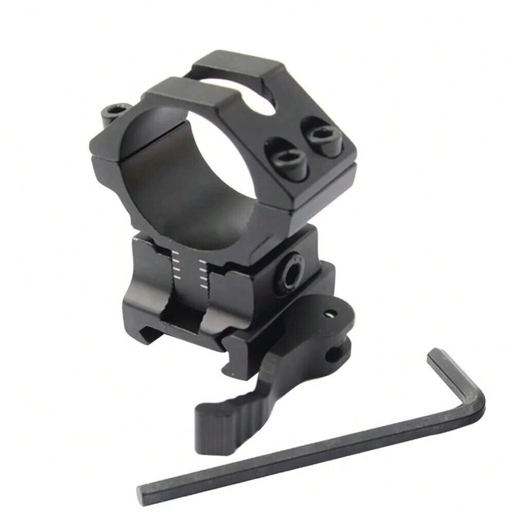 STONESKY 1''/30mm Adjustable Raise Scope QD Mount Ring For 20mm Standard Picatinny Rail