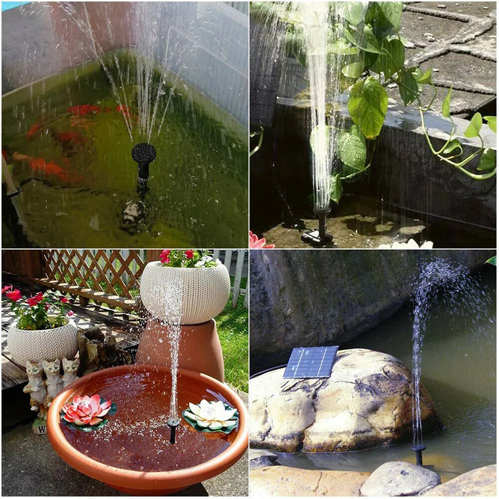 StoneSky Solar Power Fountain Submersible Floating Water Pump Bird Bath Pond Garden Pool