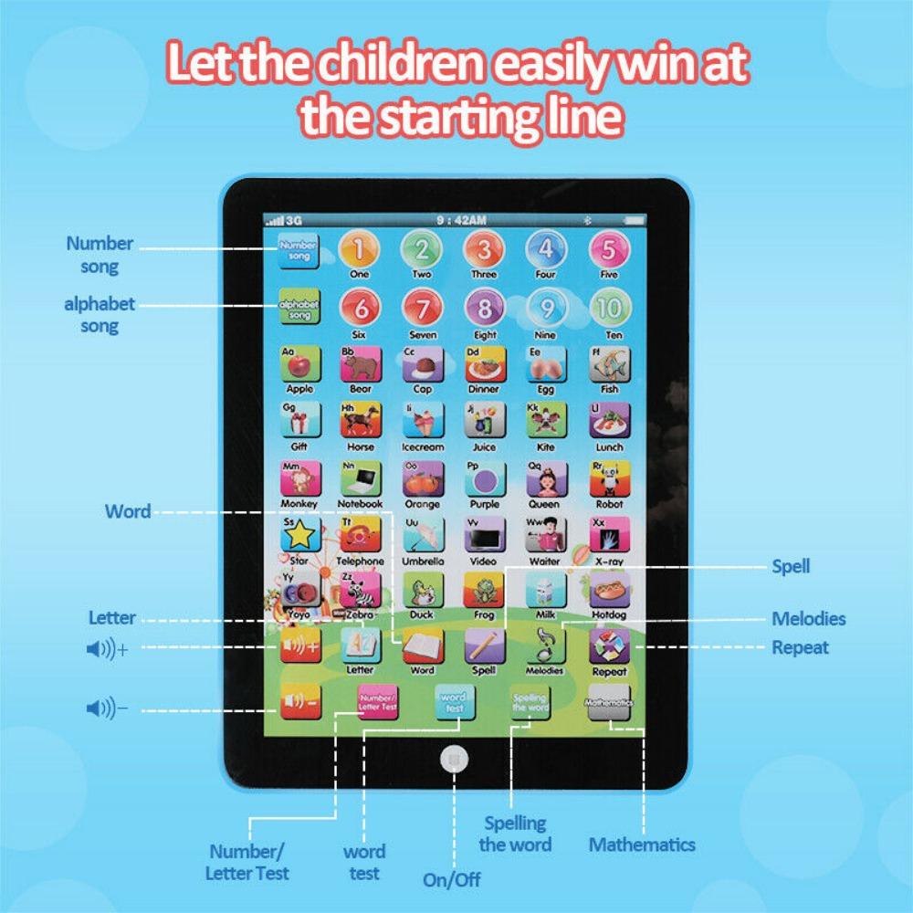 STONESKY Kids Boy Girl Educational Toys For 1-6 Year Olds Toddlers Baby Learning Tablet