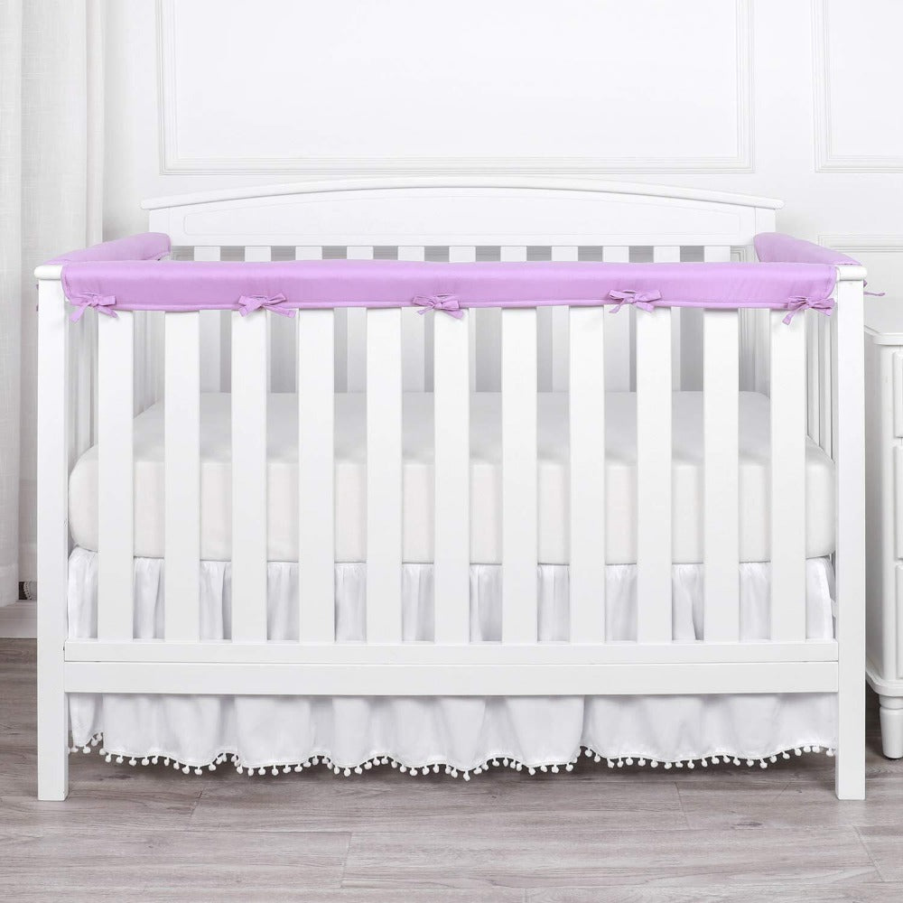 StoneSky 3 Pack Baby Crib Rail Cover Protector Safe Teething Guard Wrap for Standard Crib