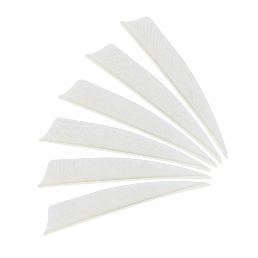 StoneSky 4" 5" White Natural Turkey Arrow Archery Feathers Shield Fletching Bow Arrow DIY