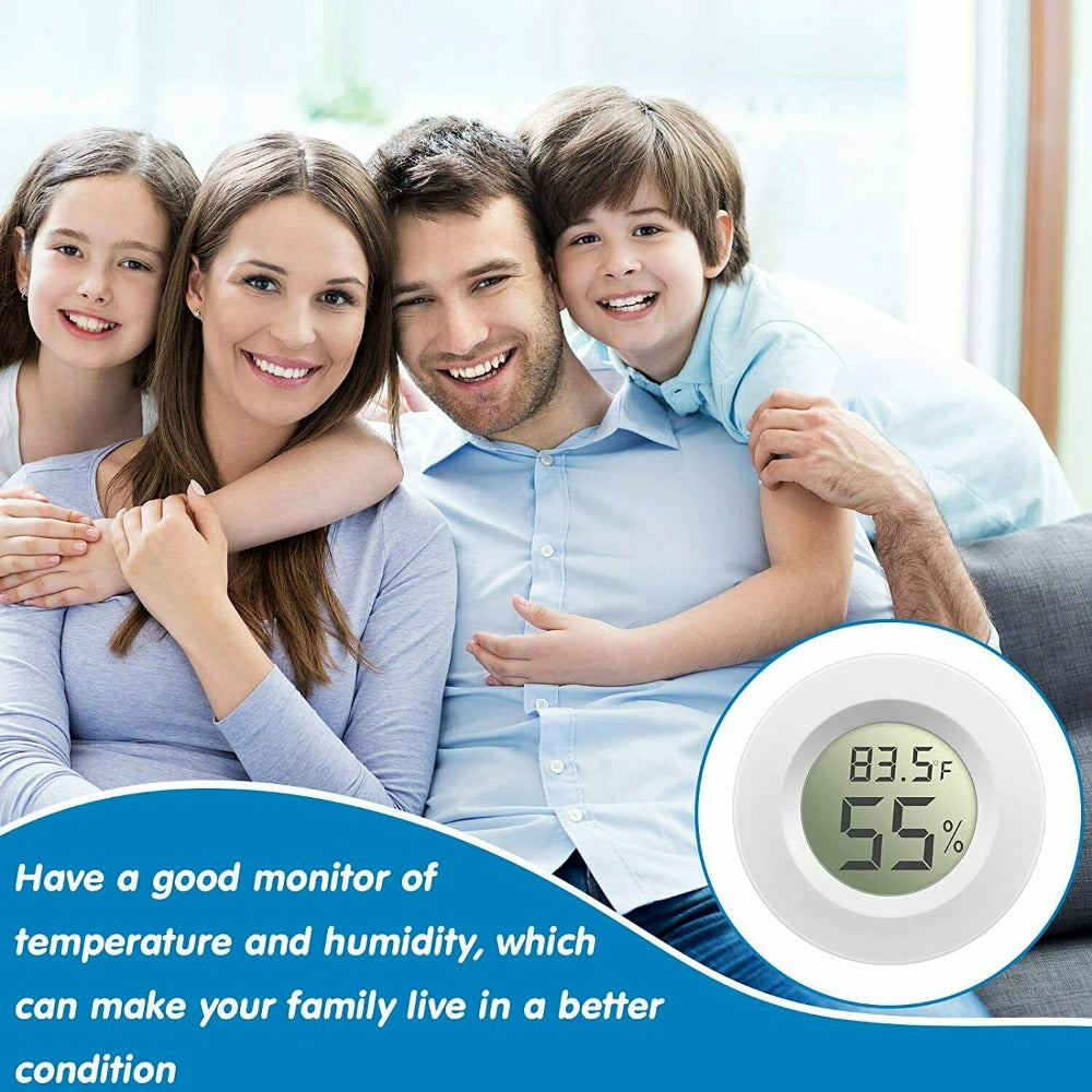 StoneSky 5Pcs Mini Digital LCD Indoor Hygrometer Thermometer Humidity Meter Temperature