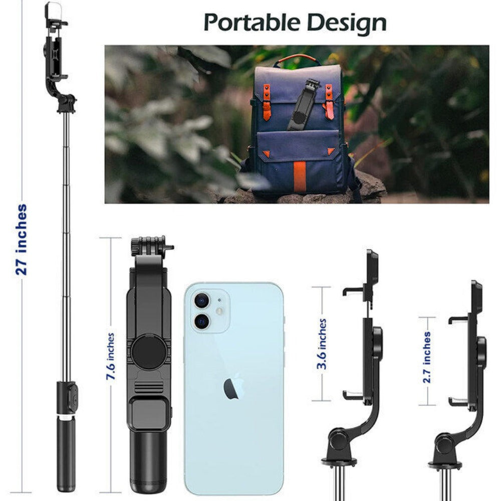 StoneSky Remote Selfie Stick Tripod Phone Desktop Stand Desk Holder For iPhone/Samsung US