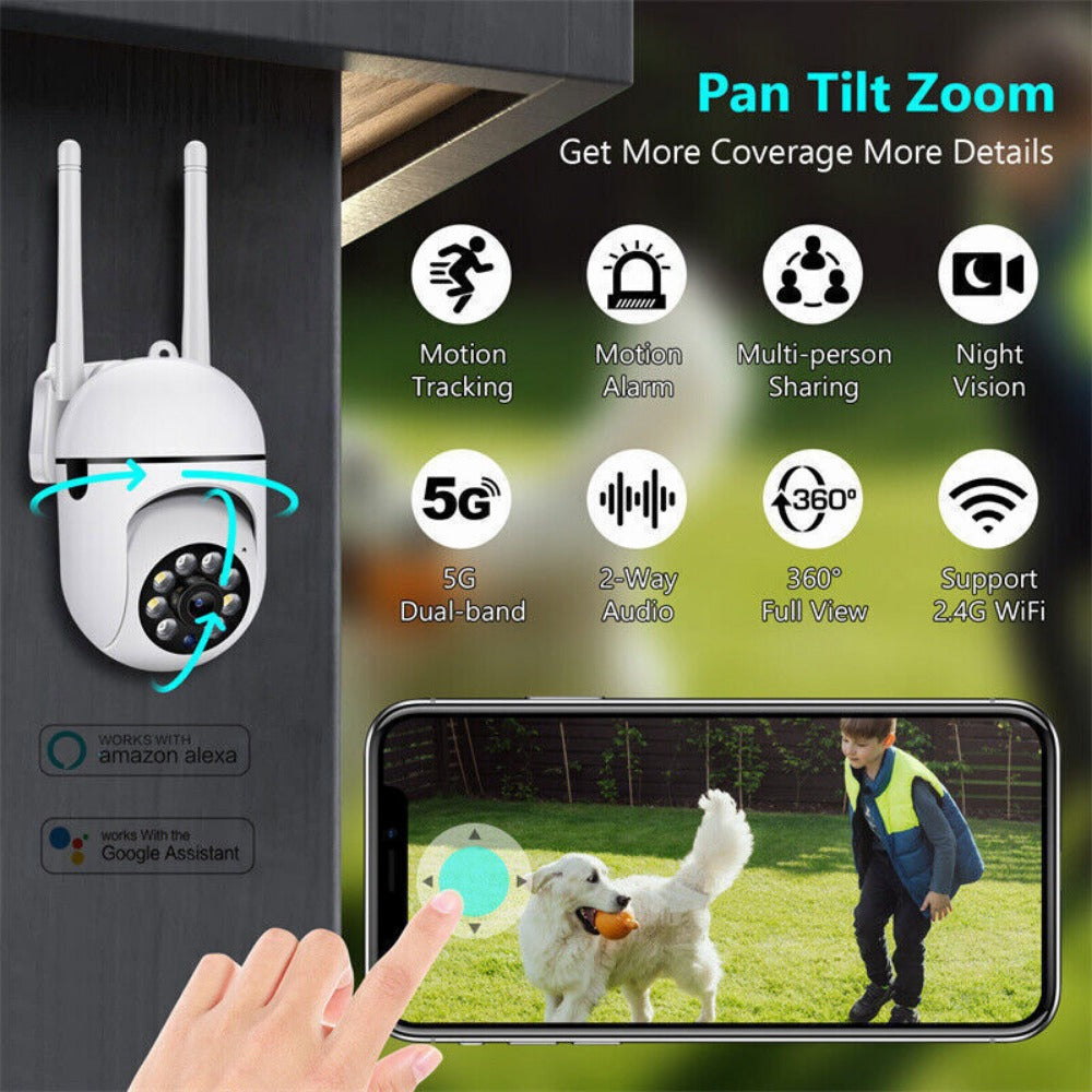 StoneSky Wireless Security Camera System Home 5G Wifi Night Vision 1080P Cam YCC365 PLUS