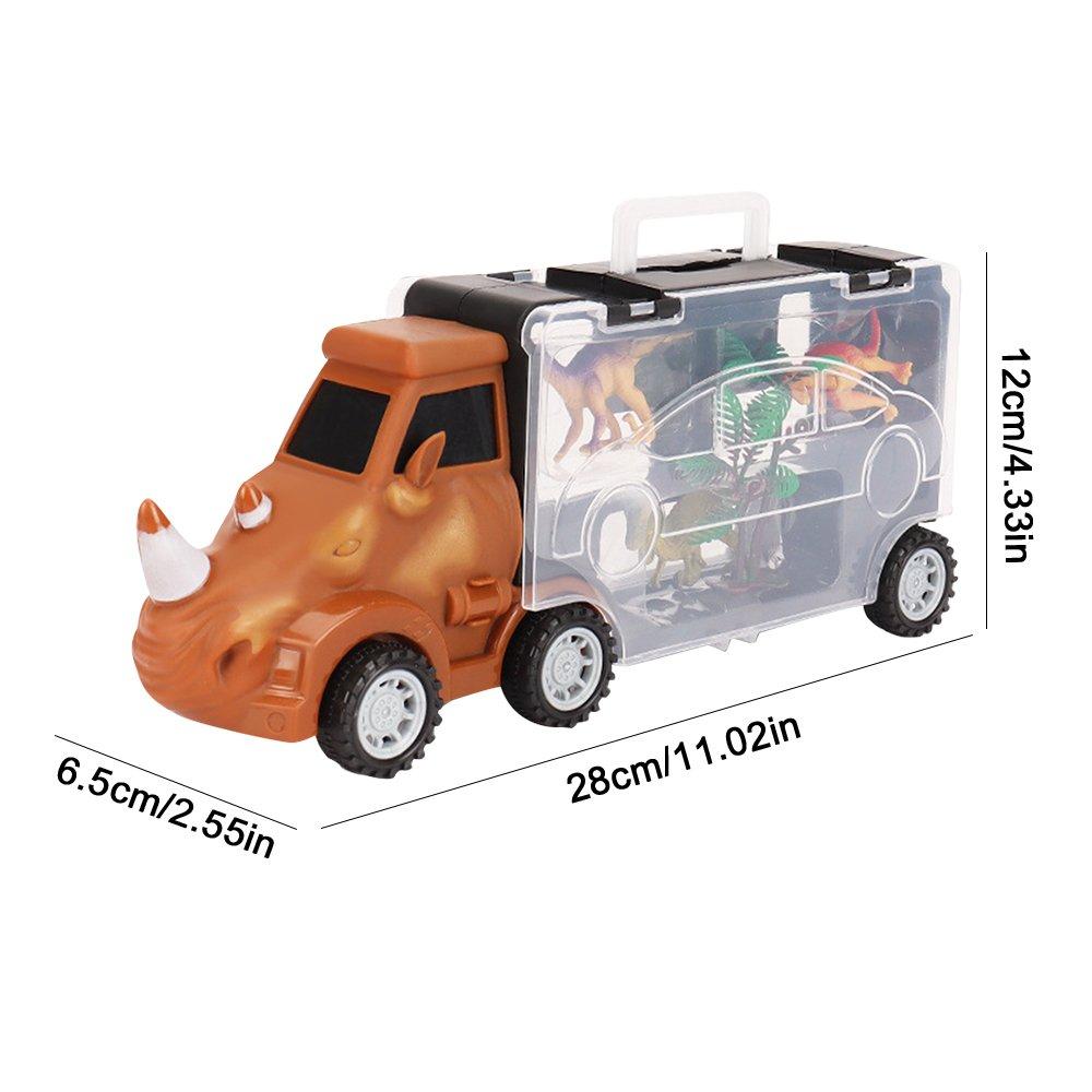 STONESKY Dinosaur Truck Toy Transport Carrier Car Set Pull Back Dinosaur Car Boys Gifts