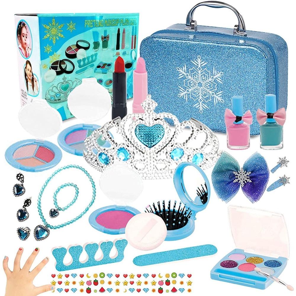 STONESKY 29Pcs/Set Kids Pretend Play Makeup Kit Washable Safe for Girls Beauty Toys Gift