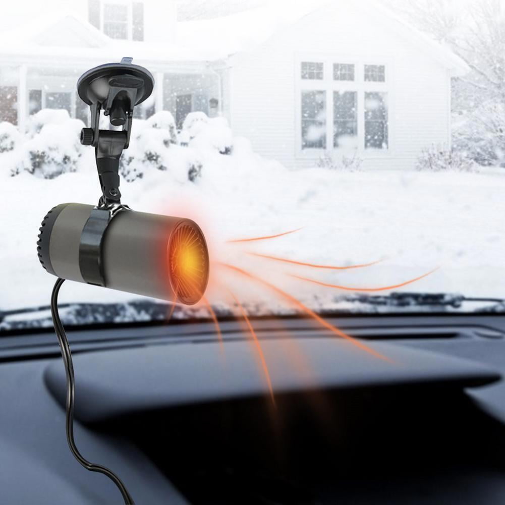EROCK Car Heater Defogger Cup Shape 12V Auto Warm Air Blower Fast Defroster Windshield