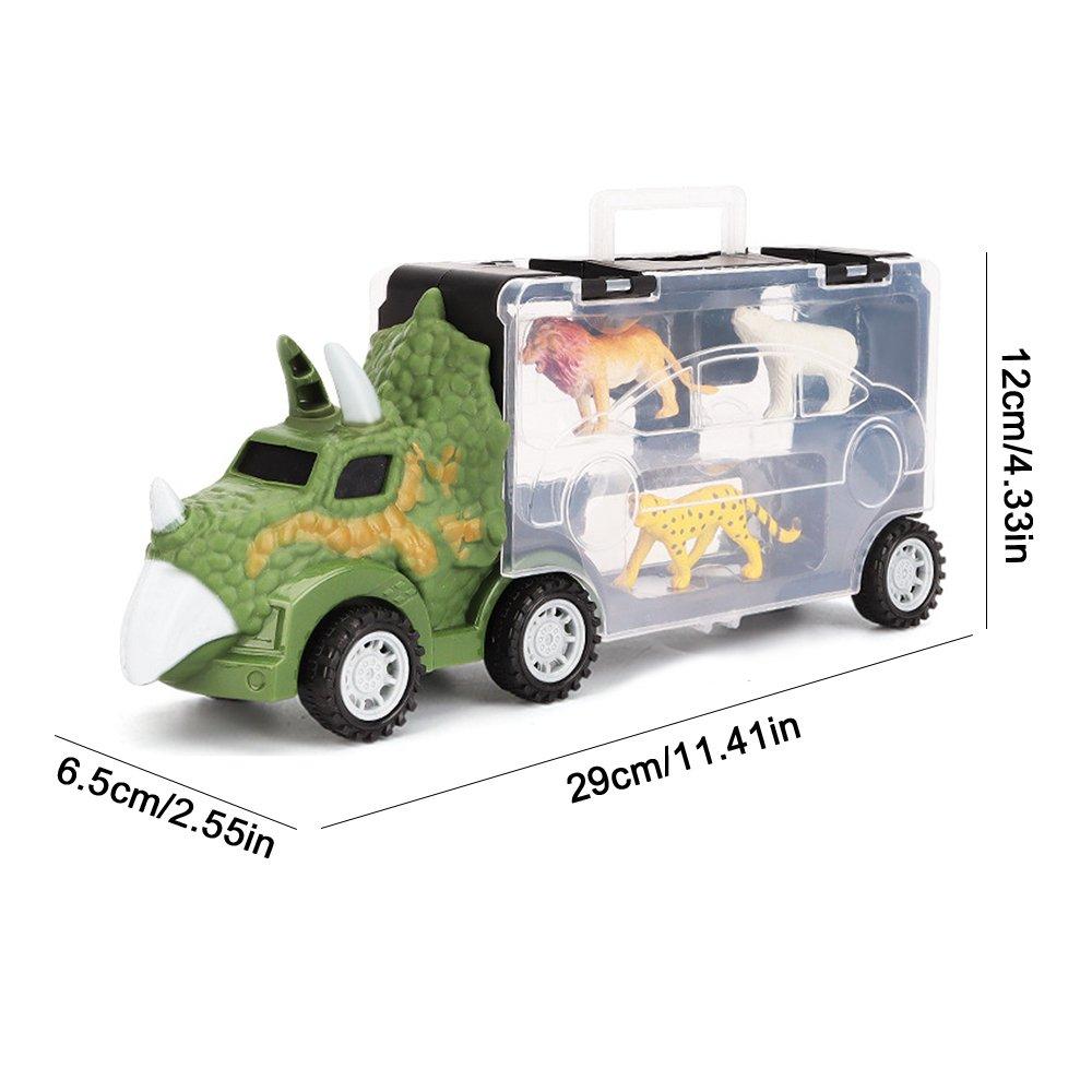 STONESKY Dinosaur Truck Toy Transport Carrier Car Set Pull Back Dinosaur Car Boys Gifts