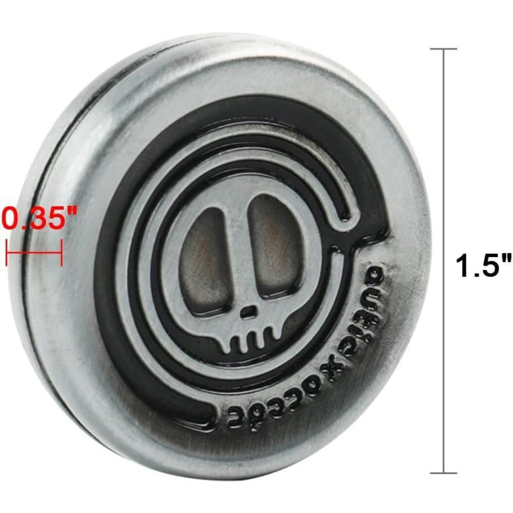 STONESKY Magnetic Metal Fidget Slider, 2024 New Coin Decompression Toys ADHD Fidget Toys Adult EDC Casual Fidget Toy Magnetic Blocks, Sensory Toys Anxiety Stress Relief (Silver Coin)