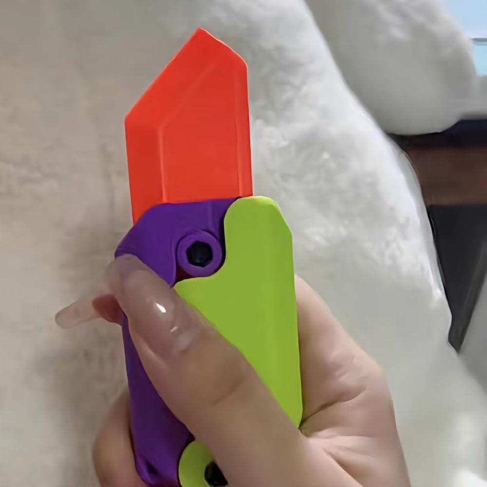 STONESKY 1Pcs 3D Printing Fidget Knife Toy Plastic EDC Fidget Anxiety Stress Relief Toys