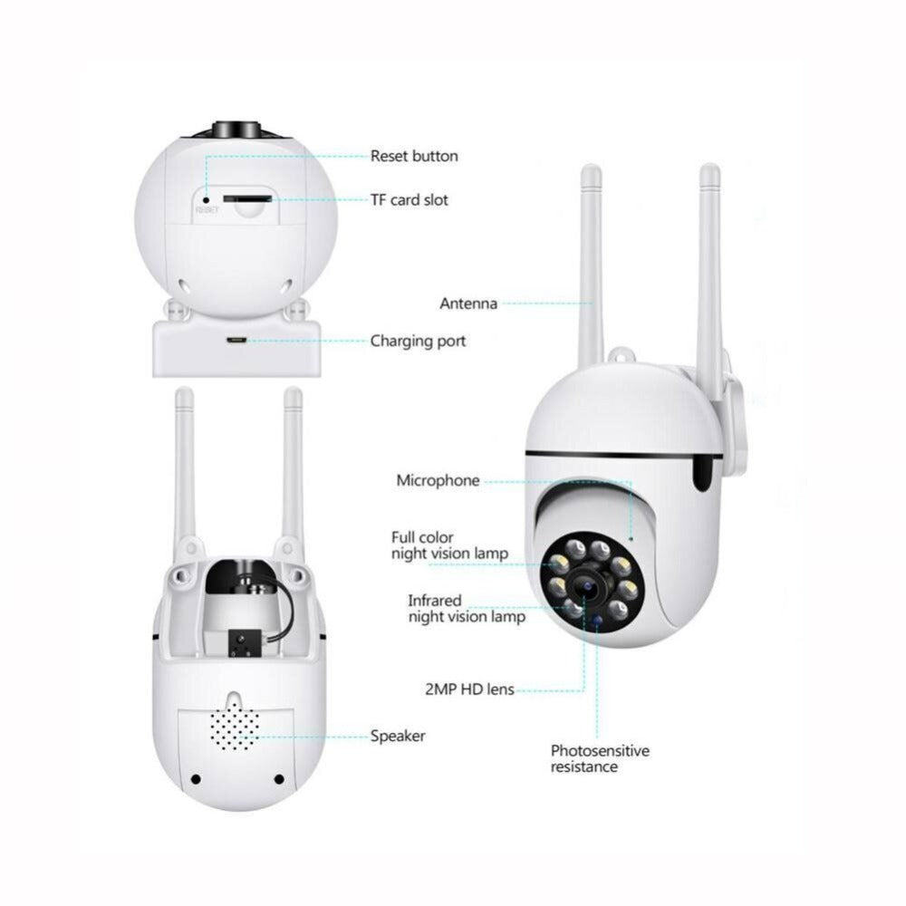 StoneSky Wireless Security Camera System Home 5G Wifi Night Vision 1080P Cam YCC365 PLUS