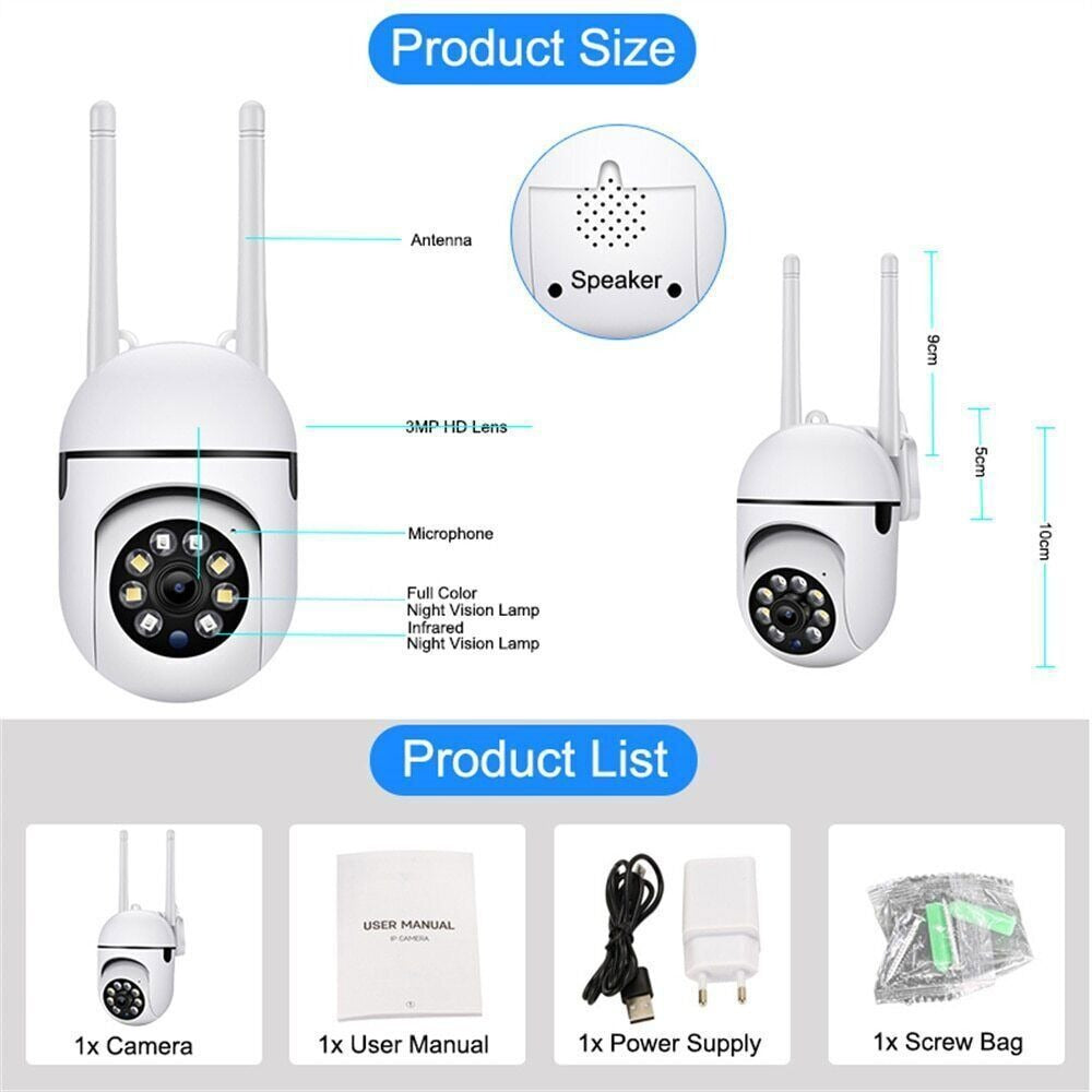 StoneSky Wireless Security Camera System Home 5G Wifi Night Vision 1080P Cam YCC365 PLUS