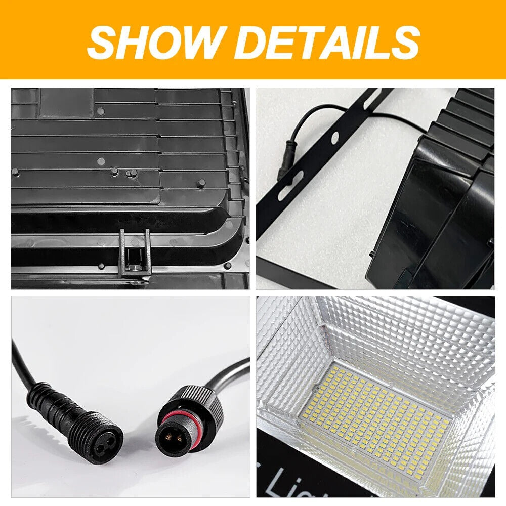 StoneSky Outdoor Waterproof Flood Light Solar Dusk Dawn LED Road Lamp+Solar Panel+Remote