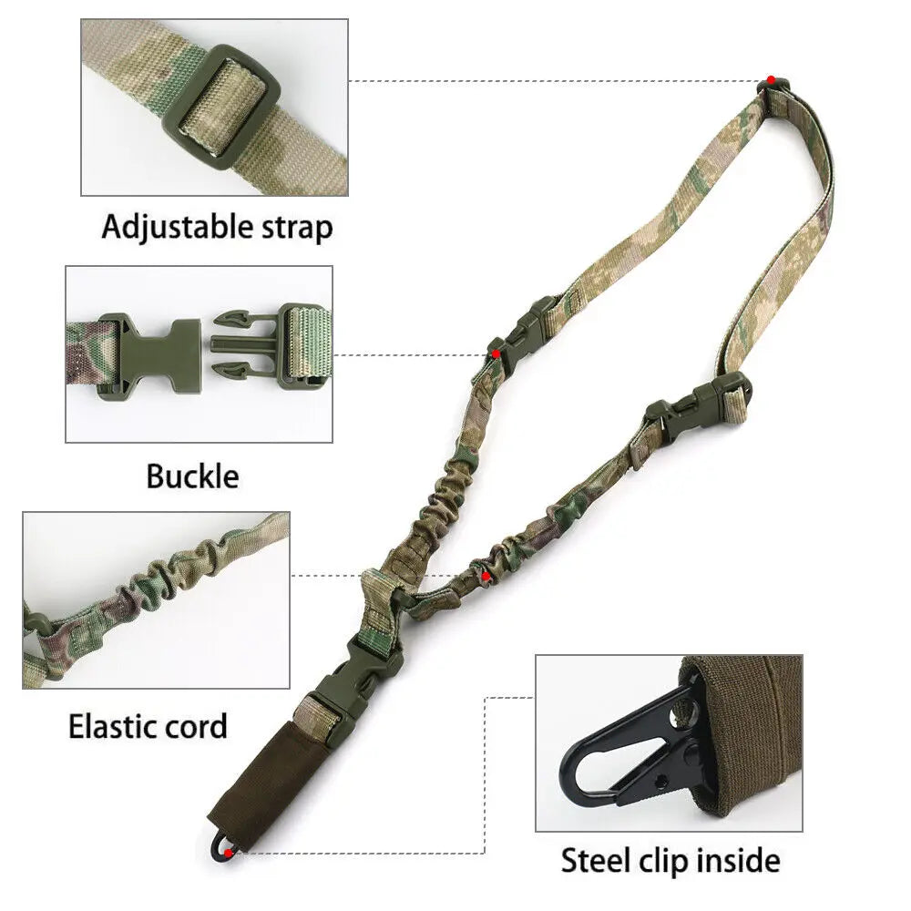 STONESKY Tactical One Single Point Rifle Sling Gun Sling Strap with Quick Release Buckle