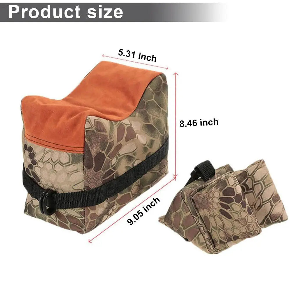 STONESKY Shooting Rest Bags Front & Rear Sand Bag Stand Gun Bench Rest Bag Holders Unfilled for Rifle Hunt