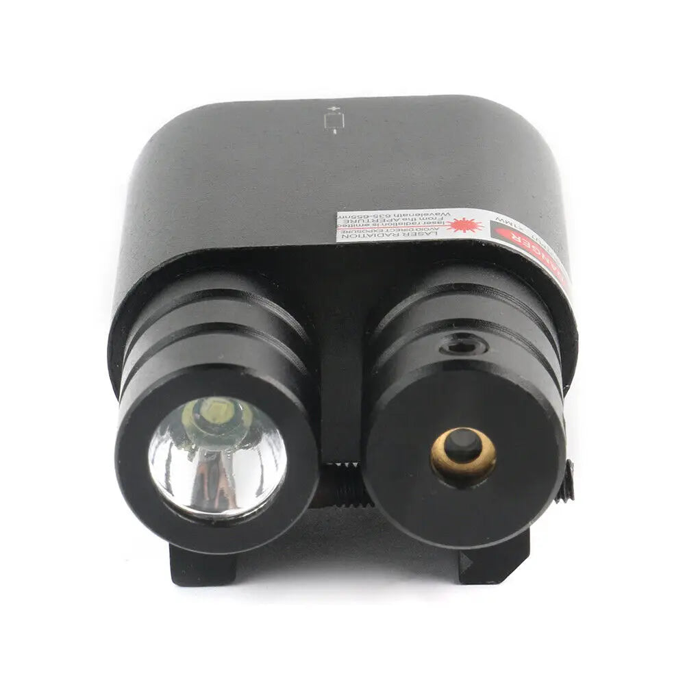 STONESKY Tactical LED Rifle Gun Flashlight and Green Dot Laser Sight Combo for 20mm Rail Picatinny