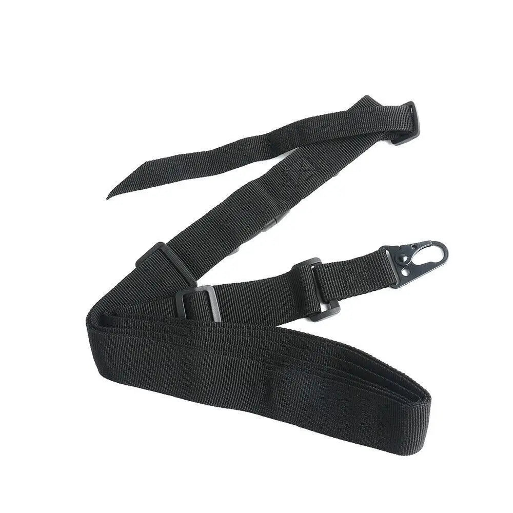 STONESKY 3 Point Sling Rifle Gun Black Adjustable Strap Tactical Quick Detach QD Mount