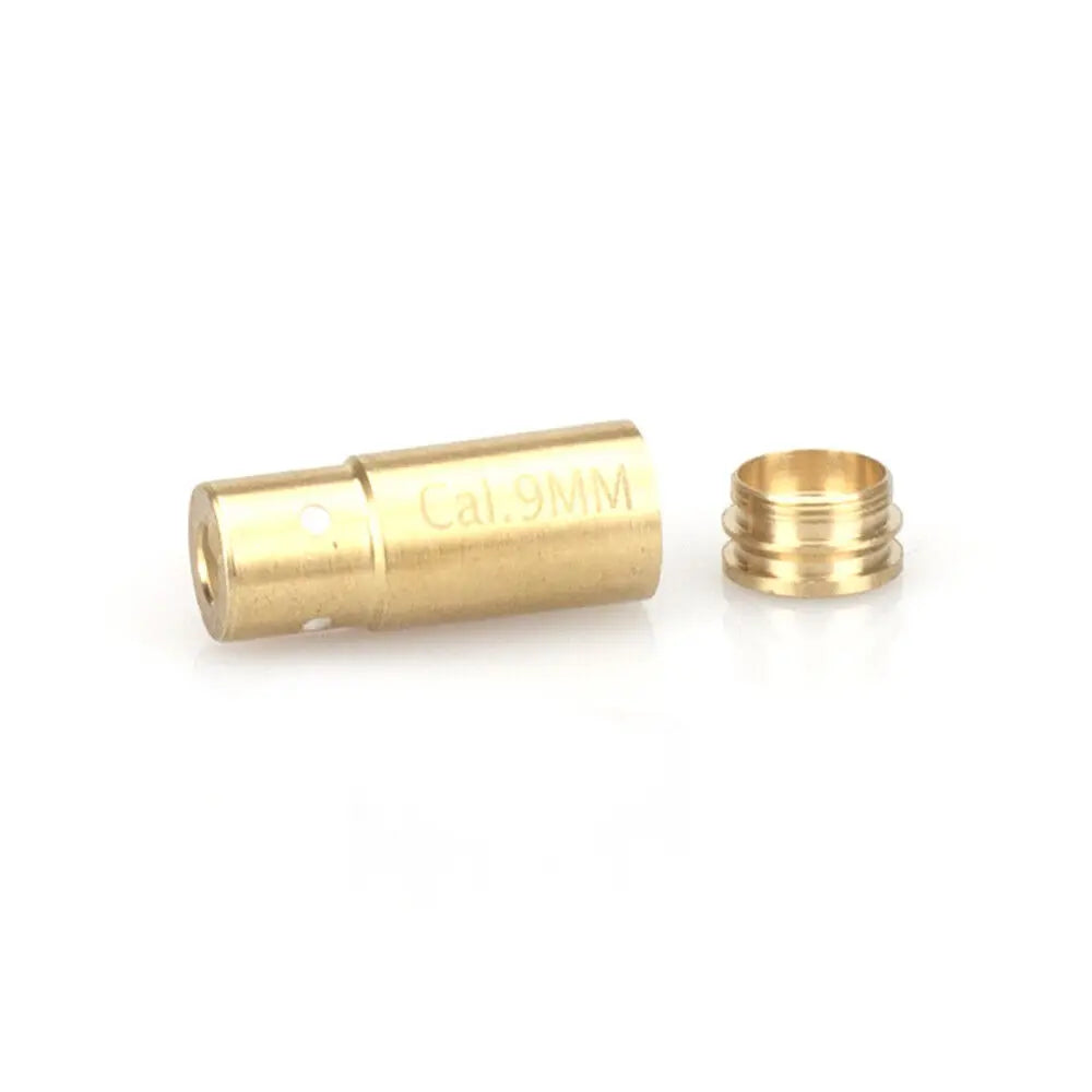 STONESKY CAL 9mm Red Laser Bore Sight Cartridge Bullet Shap Boresighter w/ 6 Batteries US
