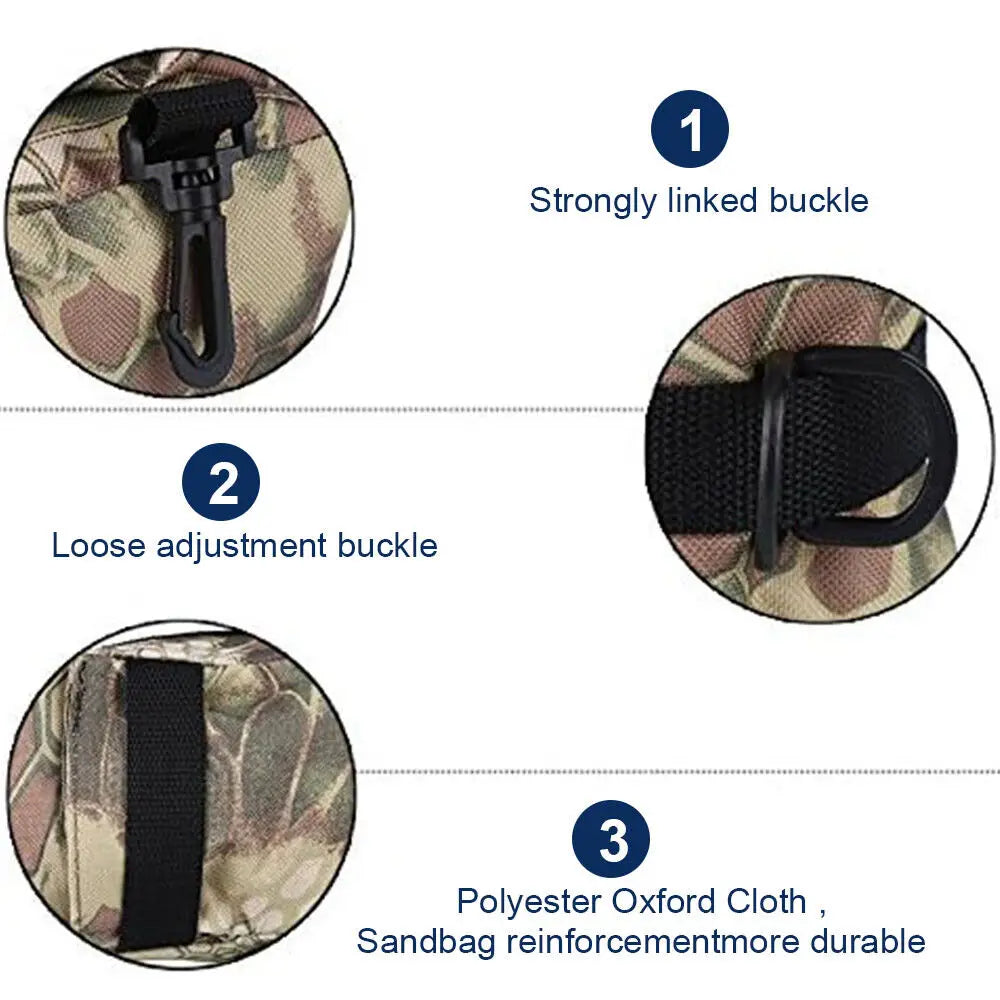 STONESKY Shooting Rest Bags Front & Rear Sand Bag Stand Gun Bench Rest Bag Holders Unfilled for Rifle Hunt