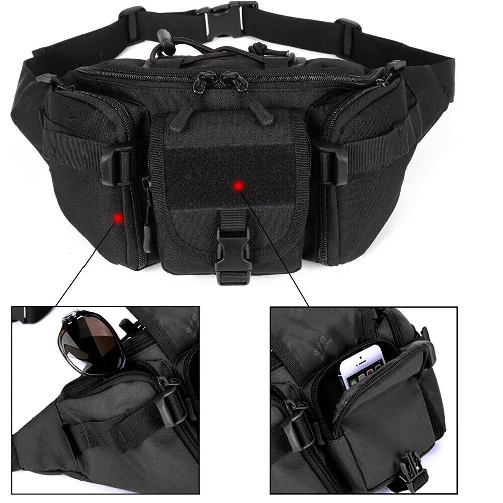 STONESKY M7 Tactical Fanny Pack Bumbag Waist Bag Military Hip Belt Outdoor Hiking Fishing Bag