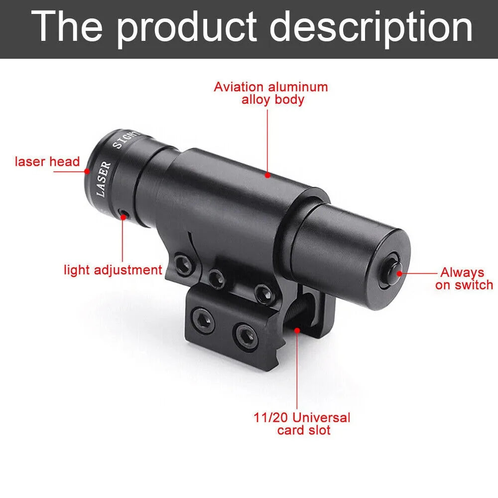 STONESKY Tactical Green Dot Mini Laser Sight For Pistol Picatinny Rail Weaver 11 to 20mm for Hunting