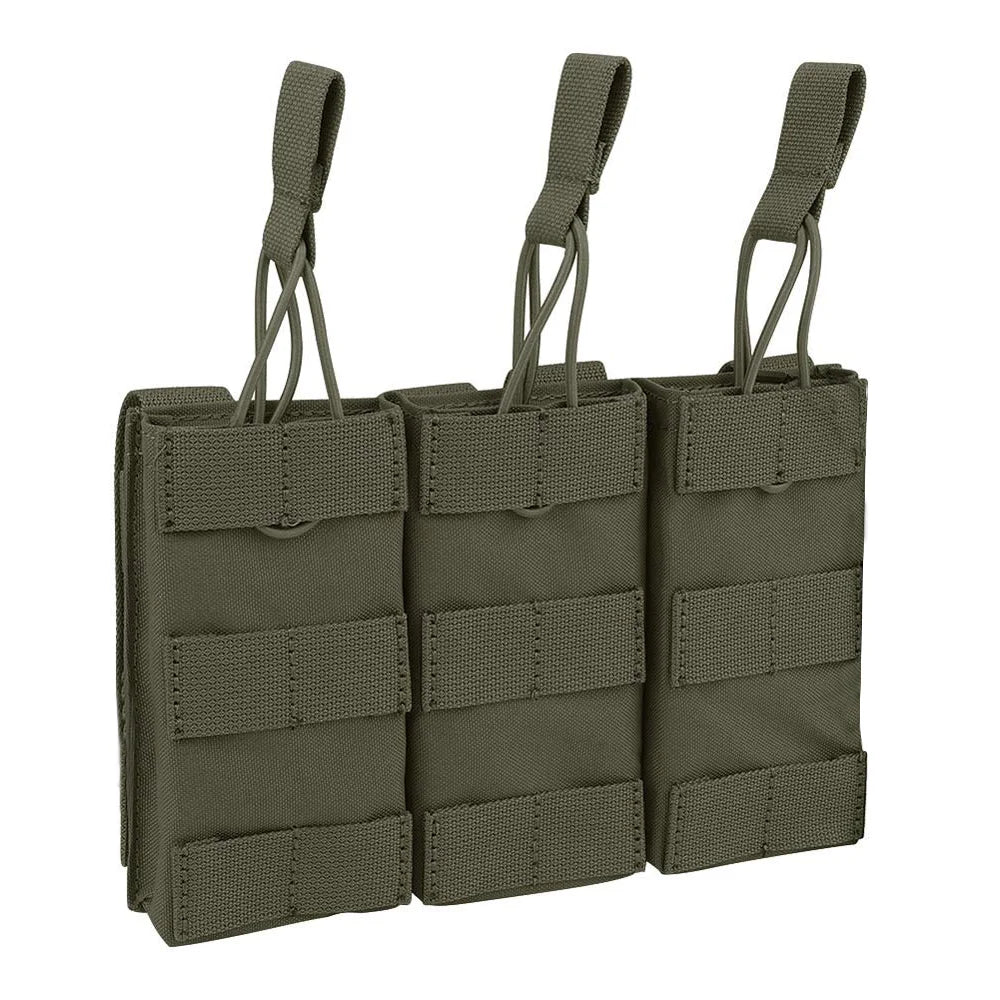 STONESKY Molle Triple Pouch Nylon Open Top 5.56 .223 Mag Holder gun accessories Ammunition bag