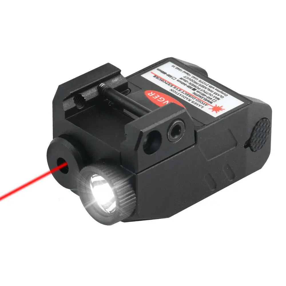 STONESKY High-Precision RIFLE Red Dot Sight with LED Flashlight Rechargeable, Ideal for 20mm Picatinny Rail Handguns