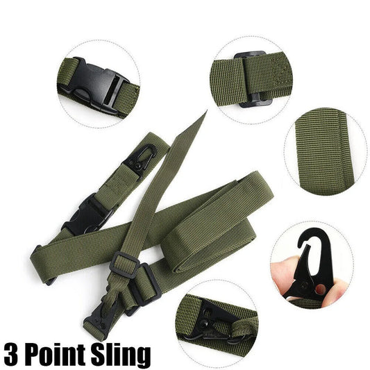 STONESKY Adjustable Three 3 Point Sling Rifle Gun Strap Tactical Quick Detach QD Mount US hunting accessories