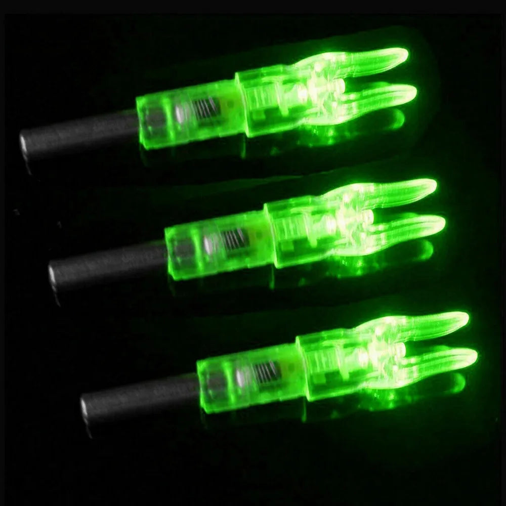 STONESKY 6X Automatic LED Arrows Lighted Nocks ID 6.2mm Arrows Nock Tail For Compound Bow for Hunting
