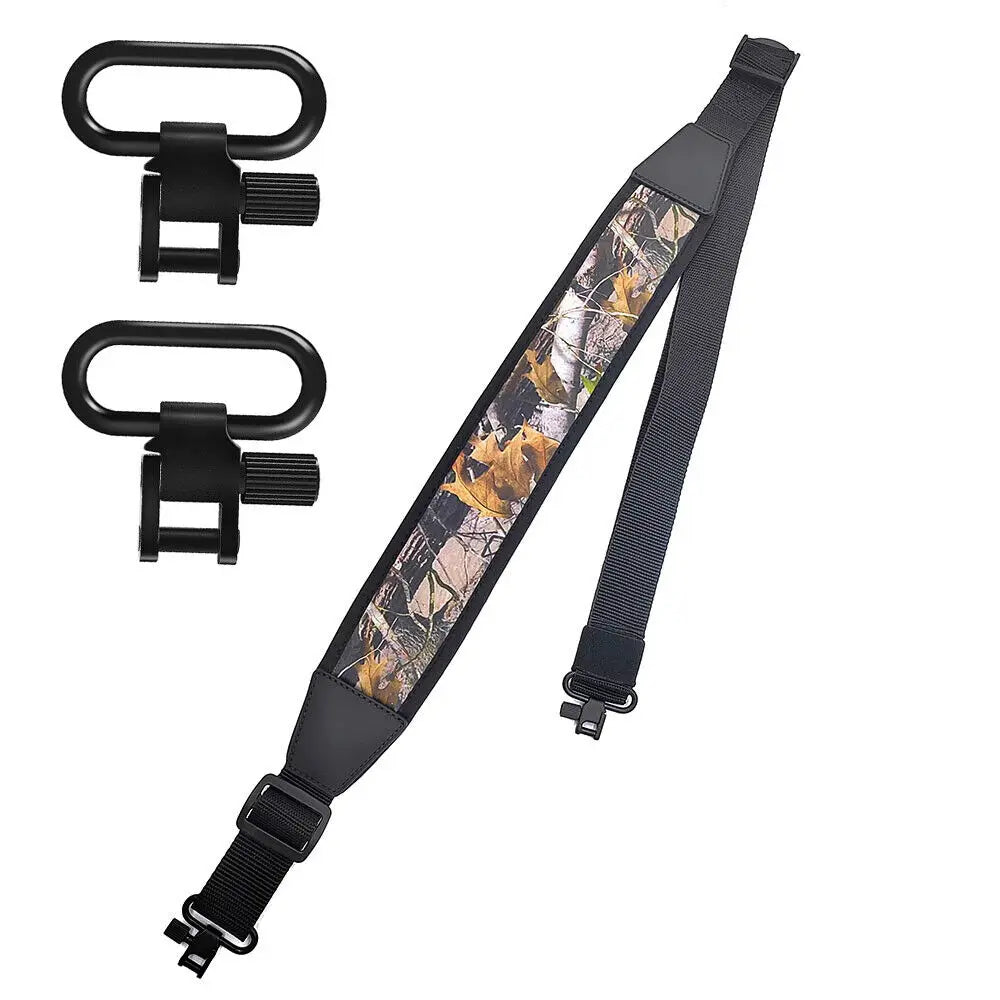 STONESKY Adjustable Rifle Sling with Swivels & Padded Neoprene Shoulder Strap - Camouflage Hunting Accessory