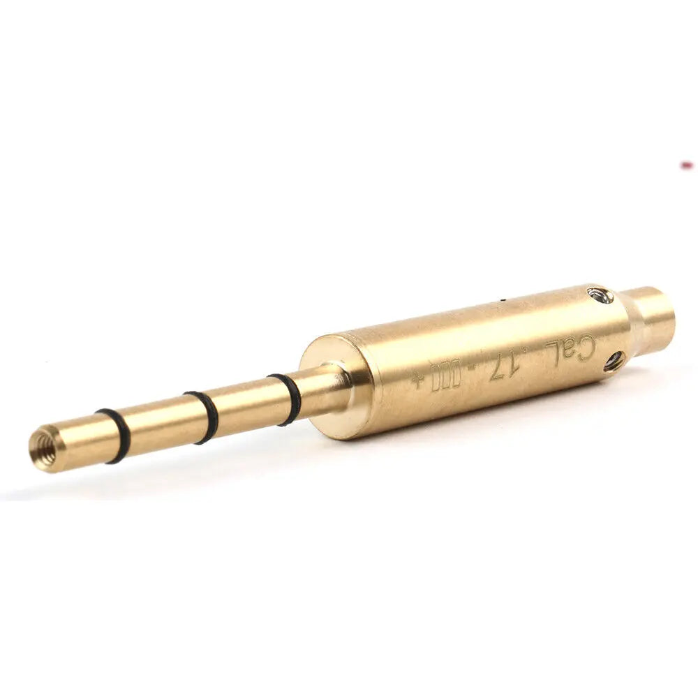 STONESKY .17 Red Laser Bore Sight End Barrel Laser Boresighter For .17 Chamber w/ Battery
