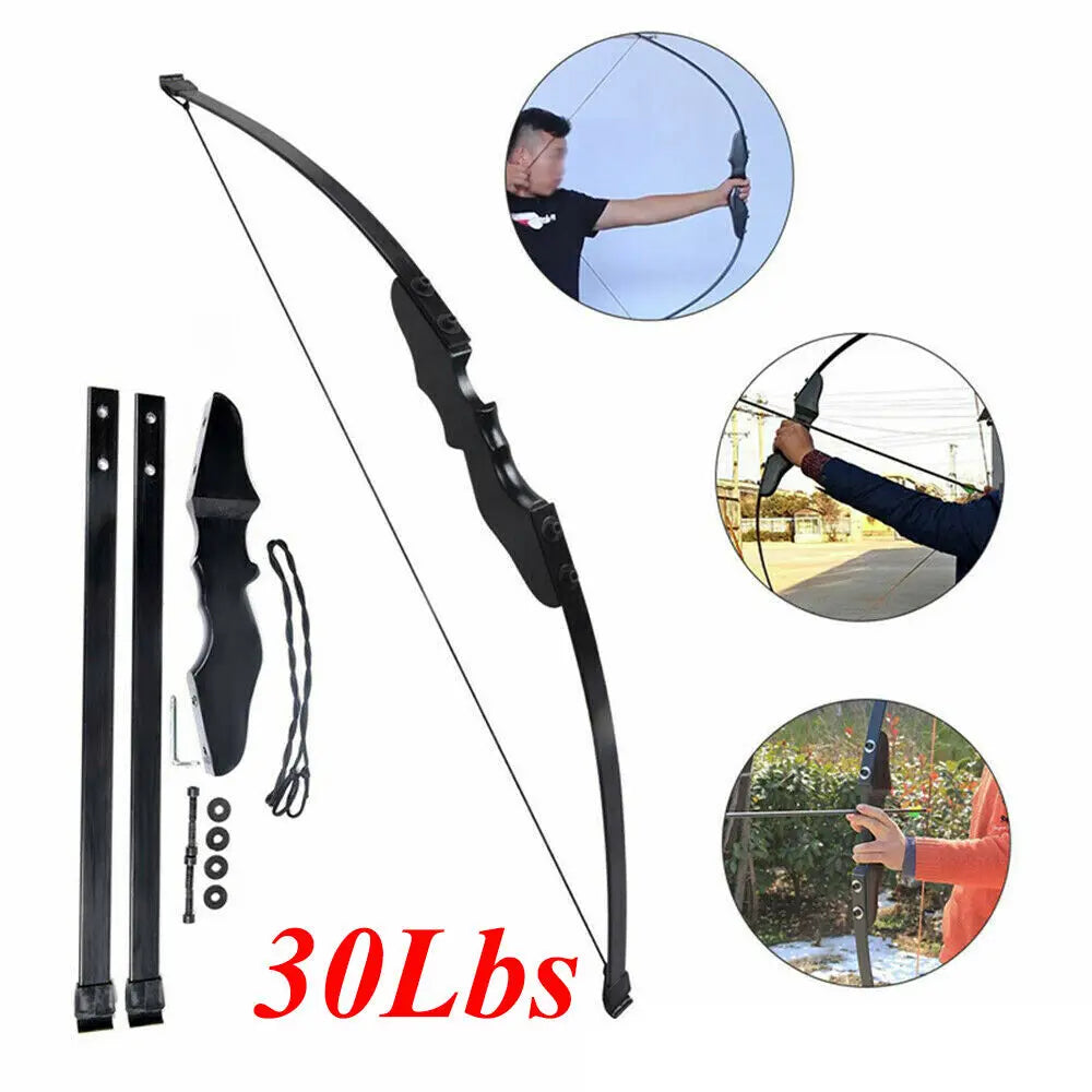 STONESKY 30lbs 51" Takedown Recurve Bow Archery Target Training Right Hand Practice Youth For Right Hand