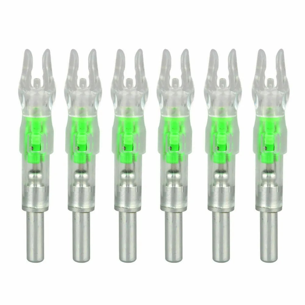 STONESKY 6X Automatic LED Arrows Lighted Nocks ID 6.2mm Arrows Nock Tail For Compound Bow for Hunting