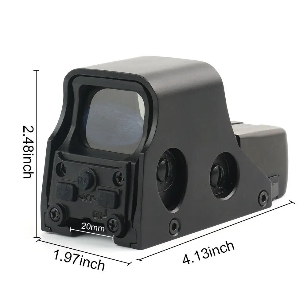 STONESKY Premium Tactical 551 Holographic Sight with Red Green Dot Optic Reflex Sight Scope for Riflescopes