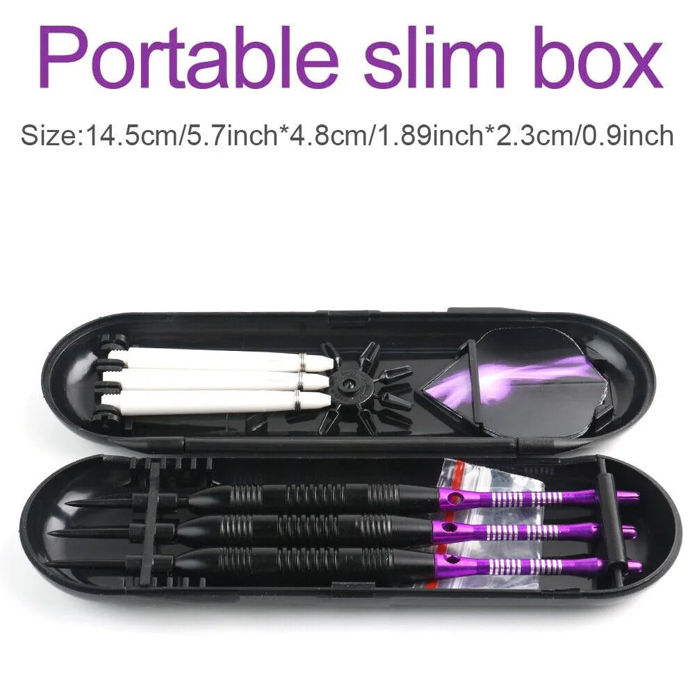 STONESKY 3 Pcs Steel Tip Darts Barrel Aluminum Shafts Professional Competition Dart Set w/Box