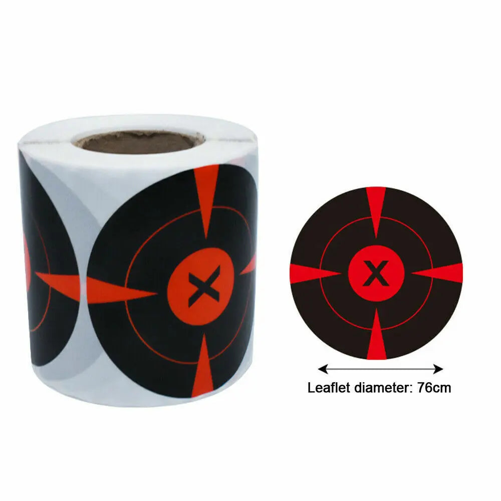 STONESKY 250Pcs/roll 3" Shooting Splatter Reactive Self Adhesive Targets Target Stickers Training Adhesive Paper