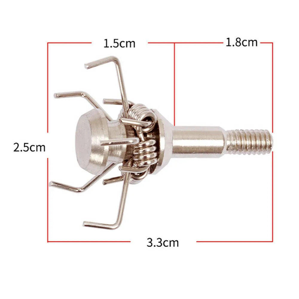 STONESKY 12pcs Judo Broadheads 100 Grain Hunting Arrow Head Tips Archery Points with Box Head Tips Hunting