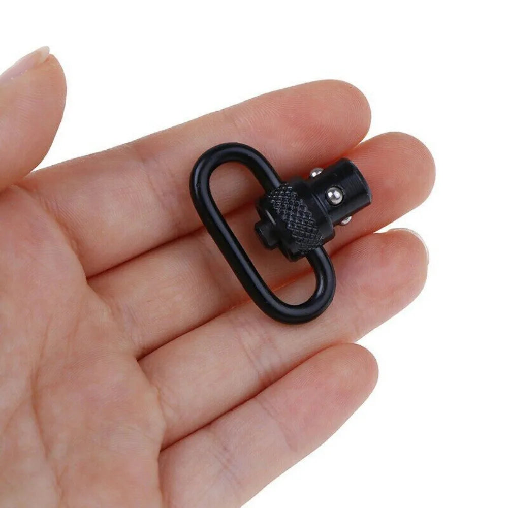 STONESKY 2Pcs 1.25" QD Push Button Swivels Quick Detach Sling Swivels with Adaptor Base night vision scope