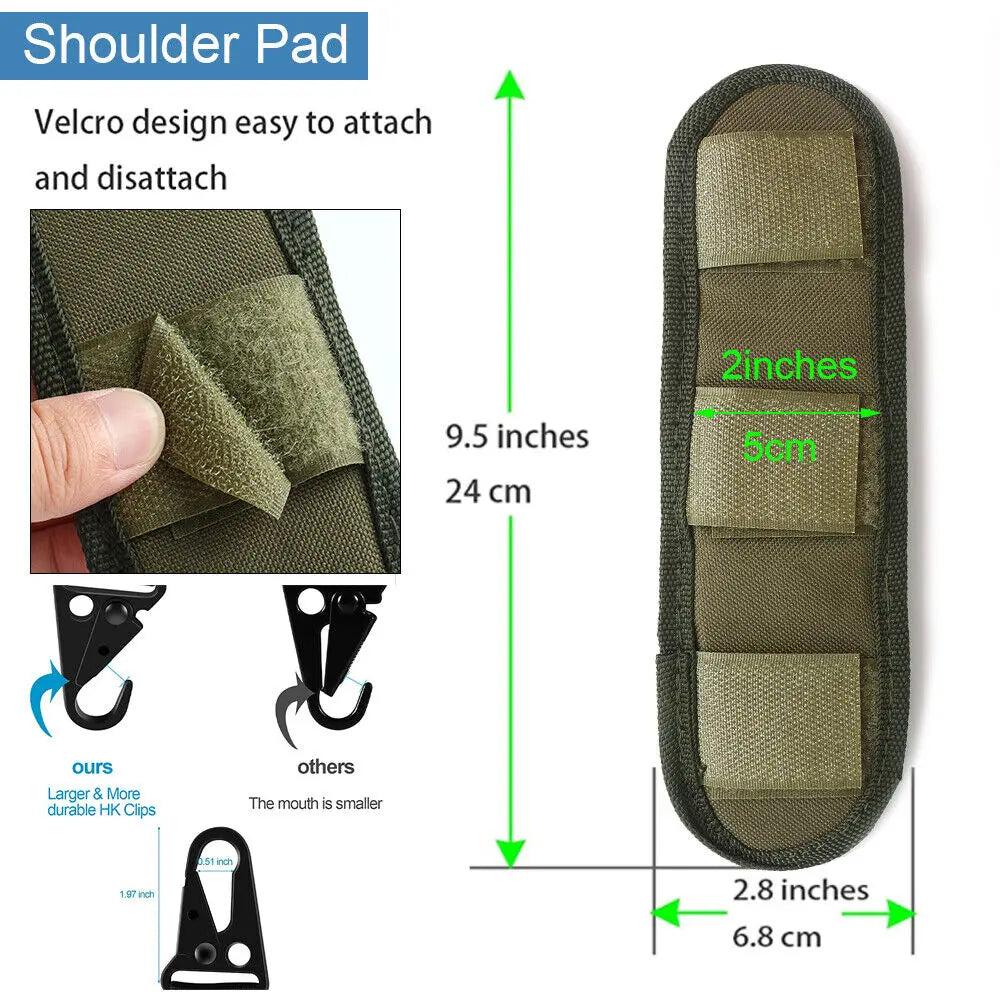 STONESKY One Single Point Sling Strap Bungee Rifle Gun Sling with Shoulder Pad hunting accessories