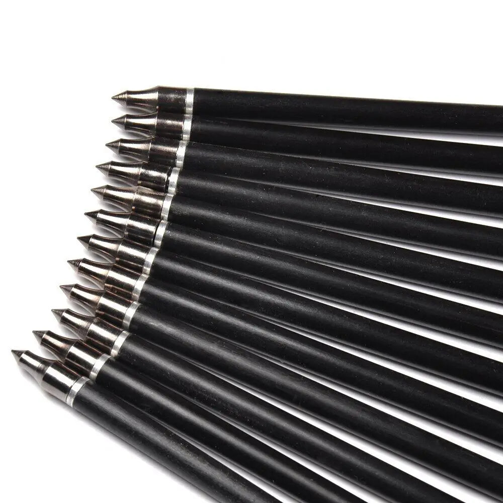 STONESKY 12Pcs 20'' Archery Hunting Fiberglass Crossbow Arrows OD 8mm w/Replaceable Tips for Hunting