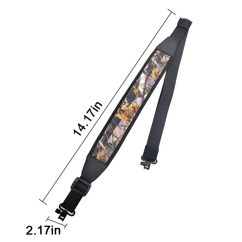 STONESKY Adjustable Rifle Sling with Swivels & Padded Neoprene Shoulder Strap - Camouflage Hunting Accessory