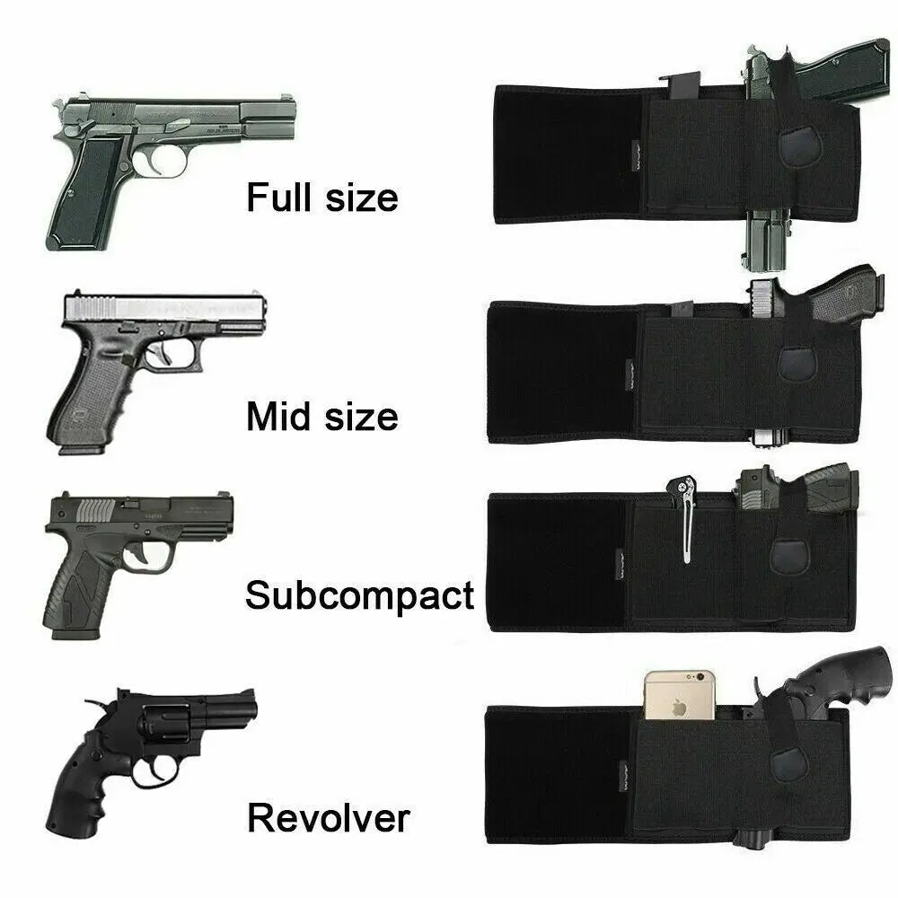STONESKY Hidden Carry Ultimate Concealed Belly Band Holster Neoprene Waist Band for Pistol Gun