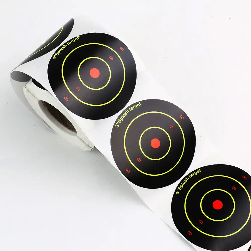 STONESKY 250Pcs 3 inch Shooting Splatter Target Stickers Training Adhesive Reactive Targets Paper